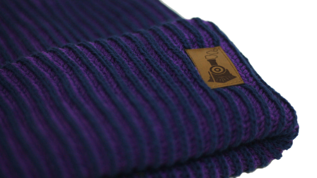 Knit Beanie - Purple - Peronn